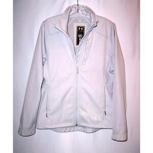 Under Armour Storm Fitted Women’s Off White Full Zip Coat Size Medium